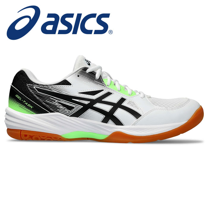 ★安定性＆柔軟性！エントリープレーヤー向け★【2024年春夏モデル】【アシックス　asics】【シューズ　靴】 ハンドボール シューズ GEL-TASK(ゲルタスク) 3 メンズ 1071A077 (102) ホワイト/ブラック [240412] 父の日 プレゼント