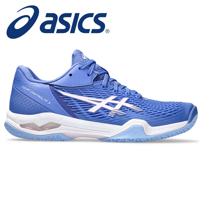 ★柔軟性とクッション性に優れたフラッグシップモデル★【2024年春夏モデル】【アシックス　asics】【シューズ　靴】 レディース用バドミントンシューズ COURT CONTROL(コートコントロール) FF 3 女性用 1072A089 (403) サファイア/コスモス [240412]