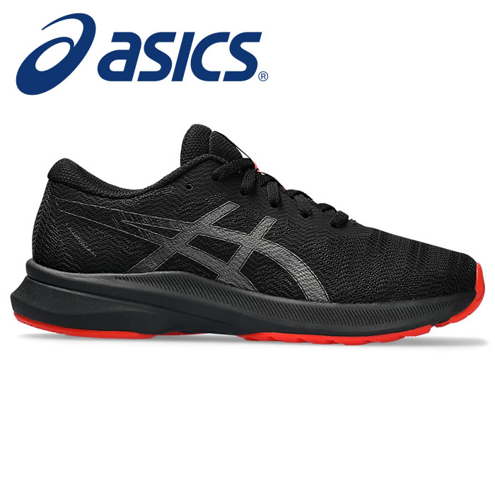 楽天Awa-spo 楽天市場店★スピードモデルを継承した大人ルック仕様（ヒモ靴タイプ）★【 アシックス asics 】【シューズ　靴】アシックス商事 ジュニアシューズ レーザービーム AVANTE2 アバンテ 子供 男の子 小学生 通学 運動靴 1154A176 （002） ブラック/ガンメタル [240419][amz]