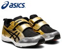 最大2000円OFFクーポン発行中 ★約3～7才の児童向け★【アシックス asics】【シューズ 靴】 1144A020 キッズシューズ トップスピード MINI-zero 3 男の子 子供 ジュニア 通園 通学 運動会 ベルト マジックテープ スクスク sukusuku ゴールド/ブラック 200 221130