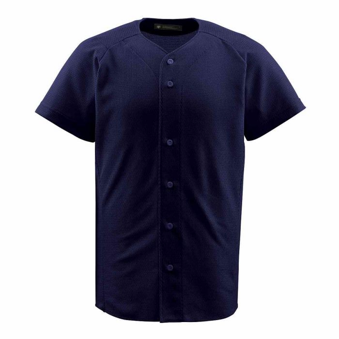 【メール便可230円】【 デサント DESCENTE 】DB-1010 野球 ウェア（メンズ／ユニ） フルオープンシャツ ネイビー NVY[200415][amz]