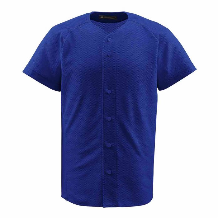 【メール便可230円】【 デサント DESCENTE 】DB-1010 野球 ウェア（メンズ／ユニ） フルオープンシャツ ロイヤルブルー ROY[200415][amz]