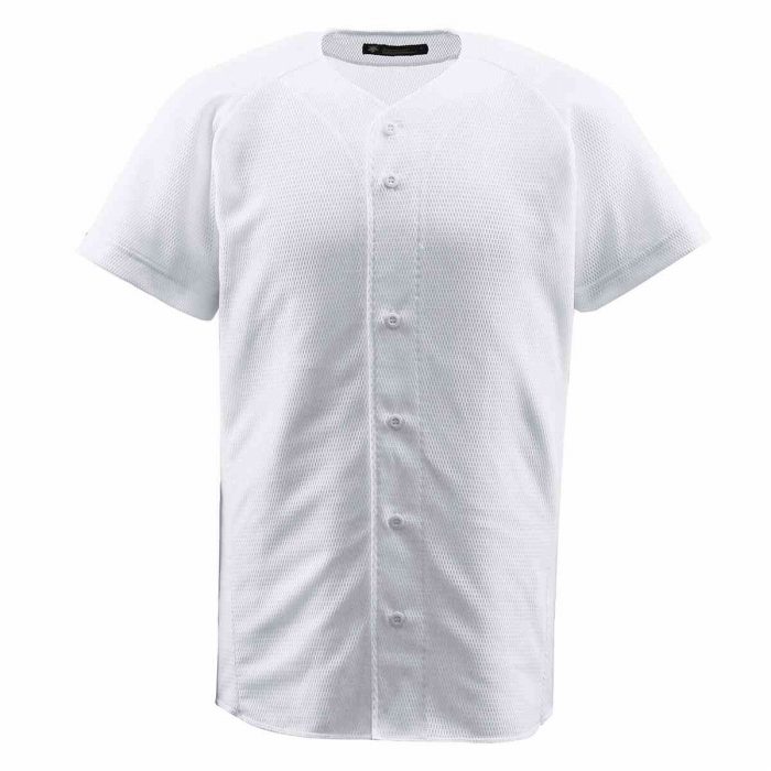 【メール便可230円】【 デサント DESCENTE 】DB-1010 野球 ウェア（メンズ／ユニ） フルオープンシャツ Sホワイト SWHT[200415][amz]