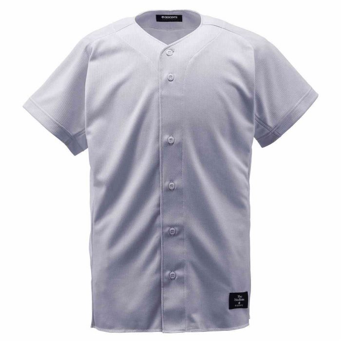 【送料無料】【 デサント DESCENTE 】STD-83TA STD83TA 野球 ウェア（メンズ／ユニ） フルオープンシャツ Kシルバー KSLV[200415][amz]