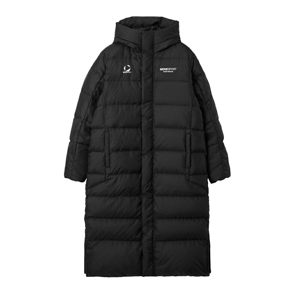 【 2025年 秋冬モデル】【 デサント DESCENTE 】【 ウェア 】 ロング ダウンコート ムーブスポーツ メンズ MoveSport ダウン コート 防寒 保温 トレーニング スポーツ ST5FDJ00M (BK00) ブラック [251119][amz]