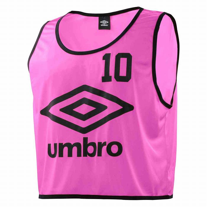 [最大2000円OFFクーポン発行中]【送料無料】【アンブロ　UMBRO】UBS7557Z サッカー ウェア(ユニセックス) ストロングビブス 10P ショックピンク SPNK[200207]