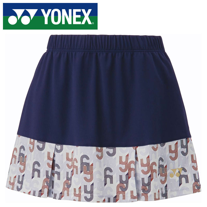 [最大2000円OFFクーポン発行中]【メール便送料無料(追跡可能)】★衣服内温度を−3℃低く保つ「ベリークール」採用★【ヨネックス　YONEX】【ウェア】テニス・バドミントン レディース用 スカート 女性用 26135 (170) ミッドナイト [240523]