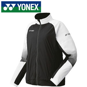 【送料無料】【YONEX　ヨネックス】【ウェア】テニス・バドミントン 78067 ウィメンズ裏地付きウィンドウォーマーシャツ (レディース) 女性用 ブラック 黒 ヒートカプセルダブル あたたかい UVカット 吸汗速乾 制電 撥水 007 [211013]