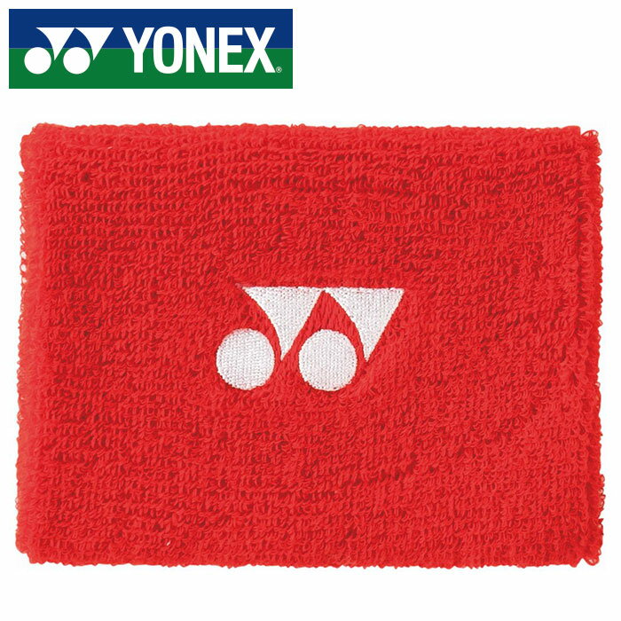 リストバンド 【メール便可230円】【2024年春夏モデル】【ヨネックス　YONEX】【アクセサリー】テニス・バドミントン リストバンド(1ヶ入り) AC492 (496) サンセットレッド [240523]