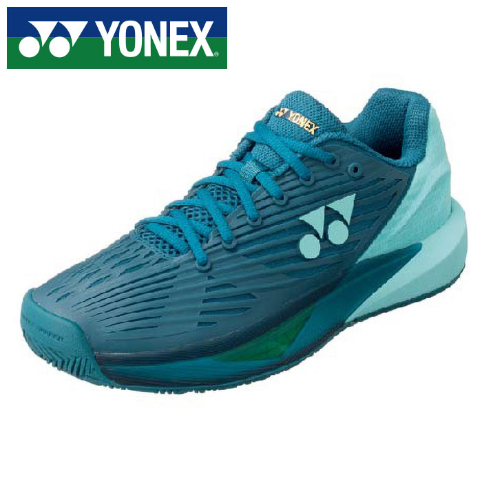 【ヨネックス　YONEX】【シューズ　靴】 テニスシューズ パワークッションエクリプション5MAC メンズ ローカット 靴幅3E オールコート用 SHTE5MAC (749) ブルーグリーン [240523]