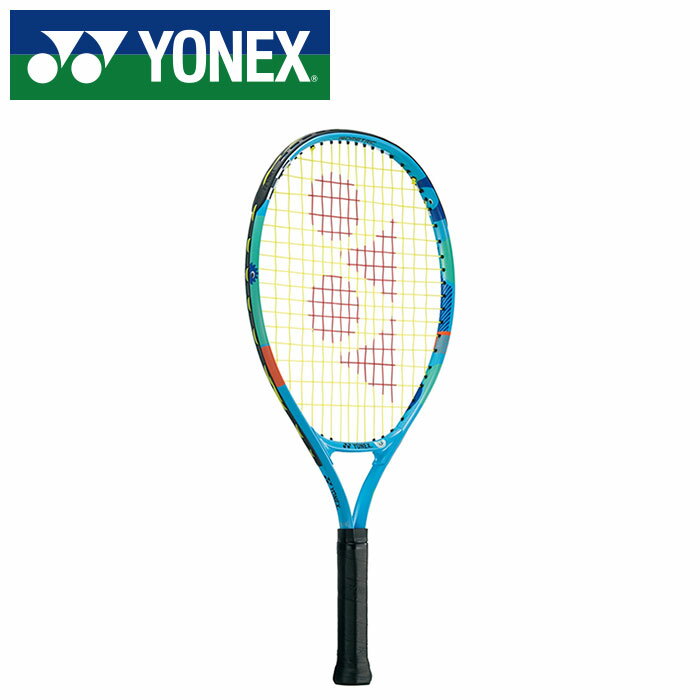 ★身長100-115cm(4-6歳)向け★【2025年春夏モデル】【ヨネックス　YONEX】 テニス ラケット ヨネックス ジュニア21 ガット張り上げ済 ジュニア キッズ 子供 こども YONEX 02YJ21G (489) オーシャンブルー [250609]