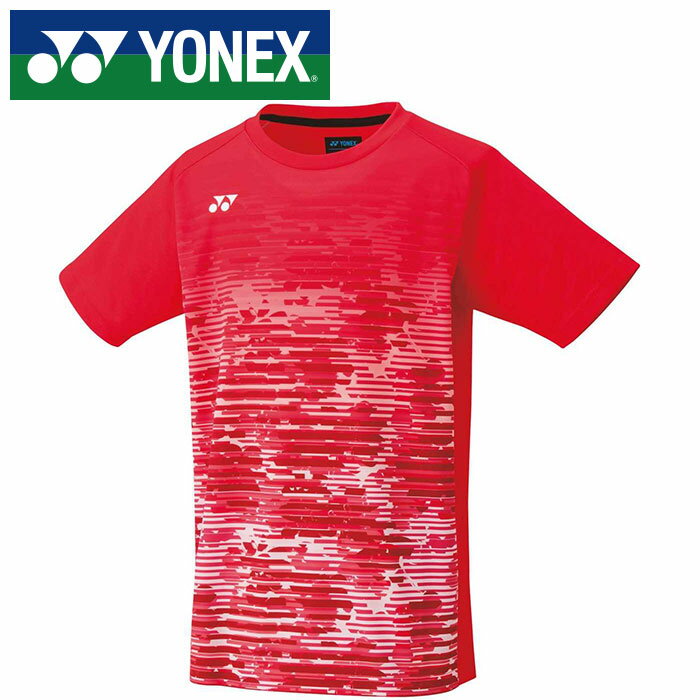 【メール便送料無料(追跡可能)】【ヨネックス　YONEX】【ウェア】テニス・バドミントン 10505J ジュニア用ゲームシャツ 子供 こども クリアーレッド 459 [230422]