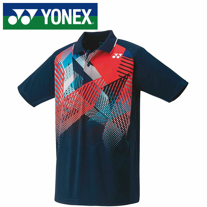 【メール便送料無料(追跡可能)】【ヨネックス　YONEX】【ウェア】テニス・バドミントン 10530J ジュニア用ゲームシャツ 子供 こども ネイビーブルー 019 [230422]