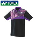 【メール便送料無料(追跡可能)】【ヨネックス YONEX】【ウェア】テニス・バドミントン 10538 ゲームシャツ メンズ レディース 男女兼用 ブラック 00...