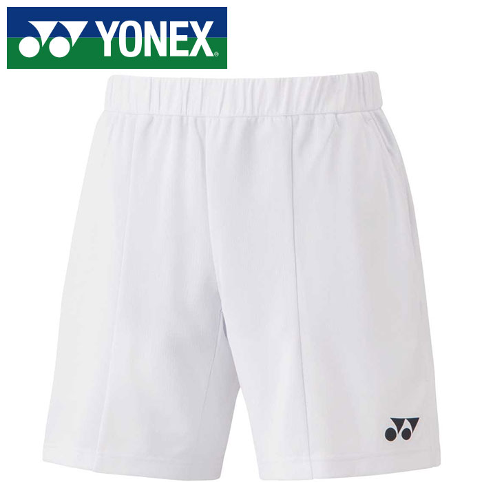 【ヨネックス　YONEX】【ウェア】テニス・バドミントン 15138 ニットハーフパンツ メンズ レディース 男女兼用 ホワイト 011 [230422] 父の日 プレゼント