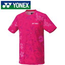 【メール便送料無料】【ヨネックス　YONEX】【ウェア】テニス・バドミントン 16621 半袖Tシャツ メンズ レディース 男女兼用 ローズピンク 123 [230422]