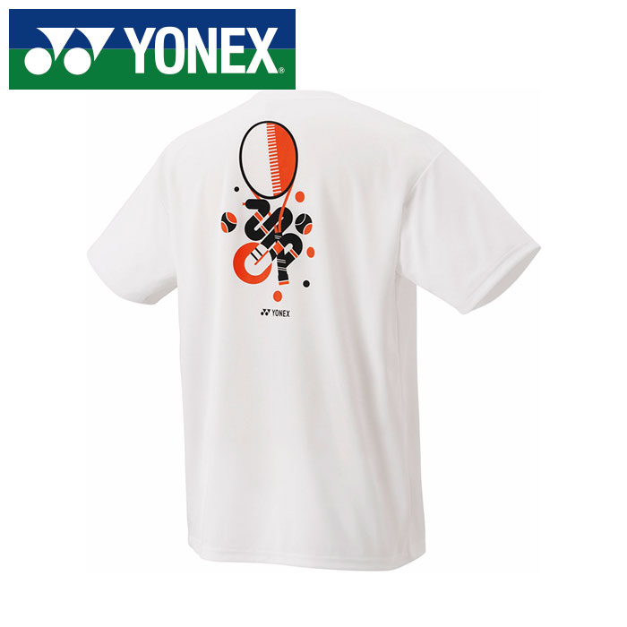 【メール便可230円】【 ヨネックス YONEX 】【 ウェア 】 テニス バドミントン Tシャツ メンズ レディース 男女兼用 ドライ 速乾 ヨネックス YONEX 16791Y (011) ホワイト [250609][amz] 父の日