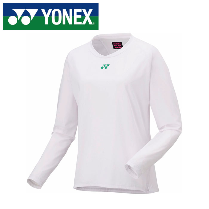 【メール便送料無料(追跡可能)】★日本バドミントン協会審査合格品★【2025年春夏モデル】【 ヨネックス YONEX 】【ウェア】 テニス バドミントン レディース 長袖 ゲームシャツ ロングスリーブ ヨネックス YONEX 20840 (011) ホワイト [250609]