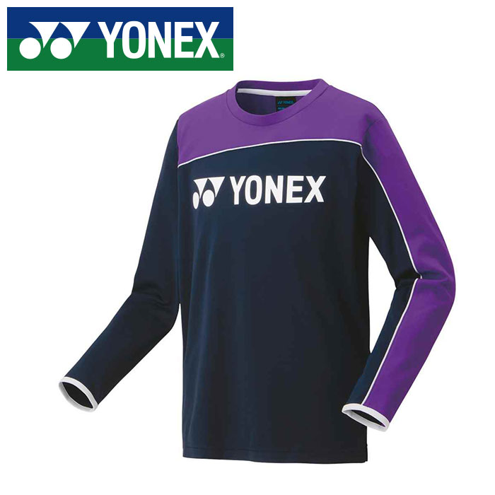 【送料無料】【ヨネックス　YONEX】【ウェア】 31048J テニス・バドミントン ジュニア用ライトトレーナー 子供 こども ネイビーブルー 019 [220919]