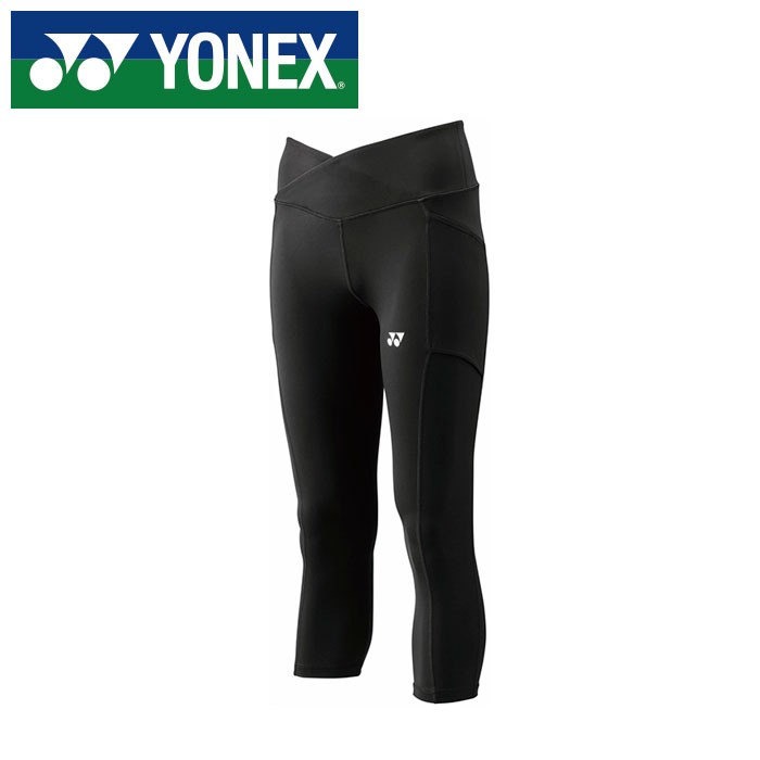 【メール便送料無料(追跡可能)】【 ヨネックス YONEX 】【 ウェア 】 テニス バドミントン レディース 七分丈 レギンス タイツ ヨネックス YONEX 42018Y (007) ブラック [250609][amz]
