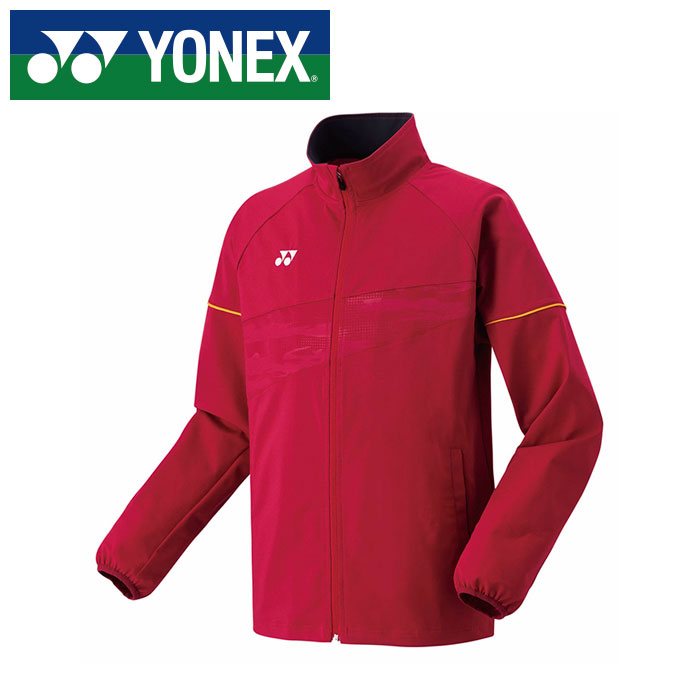 【2025年春夏モデル】【ヨネックス　YONEX】【ウェア】 テニス バドミントン ジュニア ニット ウォームアップシャツ アウター ジャケット ヨネックス YONEX 50178J (037) ワインレッド [250609]