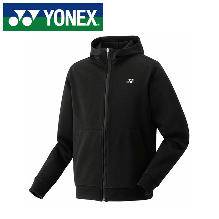 【2025年春夏モデル】【ヨネックス　YONEX】【ウェア】 テニス バドミントン スウェット パーカー メンズ レディース 男女兼用 フーディー ヨネックス YONEX 50181 (007) ブラック [250609]