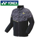 【送料無料】【ヨネックス　YONEX】【ウェア】 51088 テニス・バドミントン ニットウォームアップシャツ メンズ レディース 男女兼用 ブラック 007 [220919]