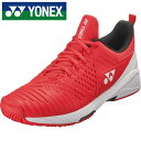 【ヨネックス　YONEX】【シューズ　靴】 SHTS3LGC テニスシューズ メンズ レディース 男女兼用 パワークッションソニケージ3LGC レッド/ホワイト 713 [230422]