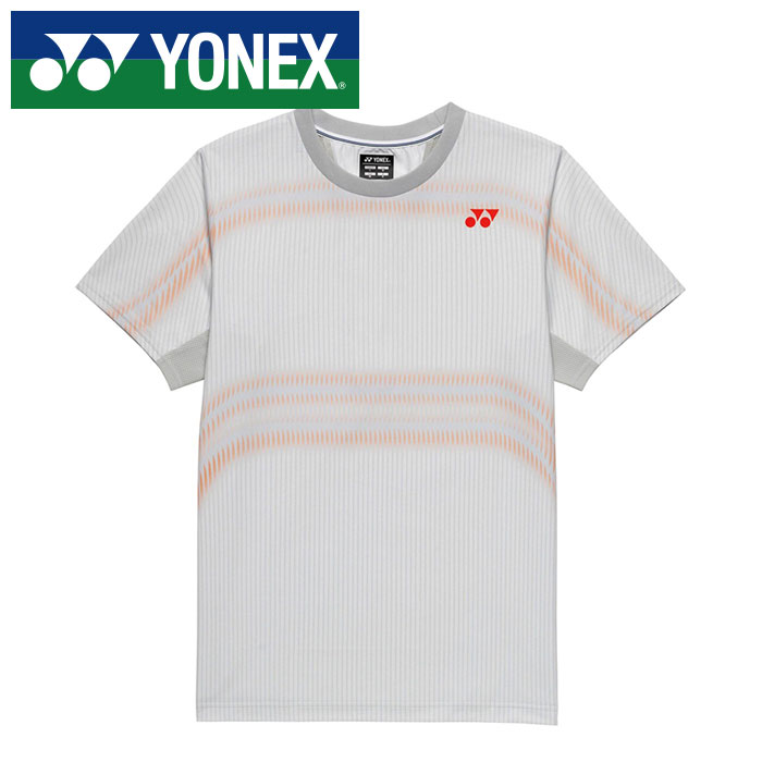 Rakuten - 【メール便送料無料(追跡可能)】【 2026年 春夏モデル】【 ヨネックス YONEX 】【 ウェア 】 テニス バドミントン 半袖 ゲームシャツ メンズ レディース 男女兼用 シャツ 10705 (024) シルバーグレー [260517][amz]