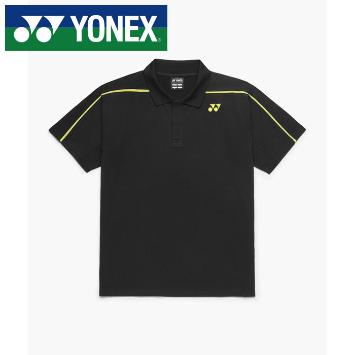 【メール便送料無料(追跡可能)】【 2026年 春夏モデル】【 ヨネックス YONEX 】【 ウェア 】 テニス バドミントン 半袖 ゲームシャツ メンズ レディース 男女兼用 シャツ 10723 (007) ブラック [260517][amz]