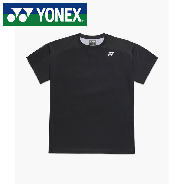 【メール便送料無料(追跡可能)】【 2026年 春夏モデル】【 ヨネックス YONEX 】【 ウェア 】 テニス バドミントン 半袖 Tシャツ ドライ 速乾 メンズ レディース 男女兼用 シャツ 16841 (007) ブラック [260517][amz]