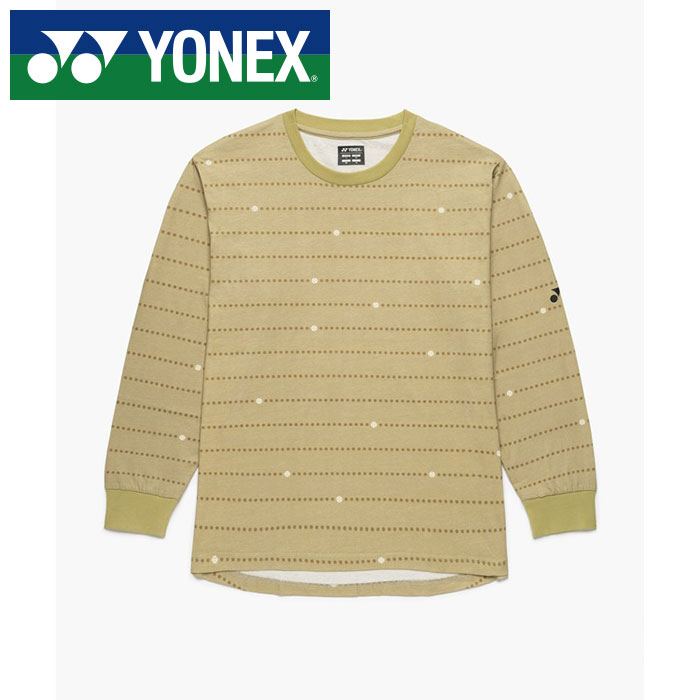 Rakuten - 【メール便送料無料(追跡可能)】【 2026年 春夏モデル】【 ヨネックス YONEX 】【 ウェア 】 テニス バドミントン 長袖 Tシャツ メンズ レディース 男女兼用 シャツ ロンT 16842 (504) カーキベージュ [260517][amz]