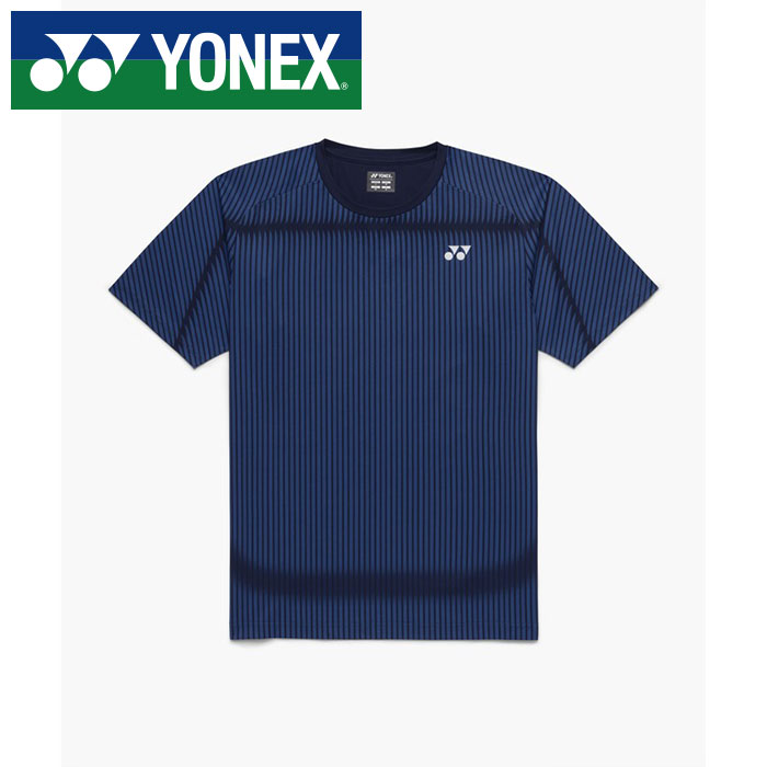 Rakuten - 【メール便送料無料(追跡可能)】【 2026年 春夏モデル】【 ヨネックス YONEX 】【 ウェア 】 テニス バドミントン 半袖 Tシャツ ドライ 速乾 メンズ レディース 男女兼用 シャツ 16844 (554) ダークネイビー [260517][amz]