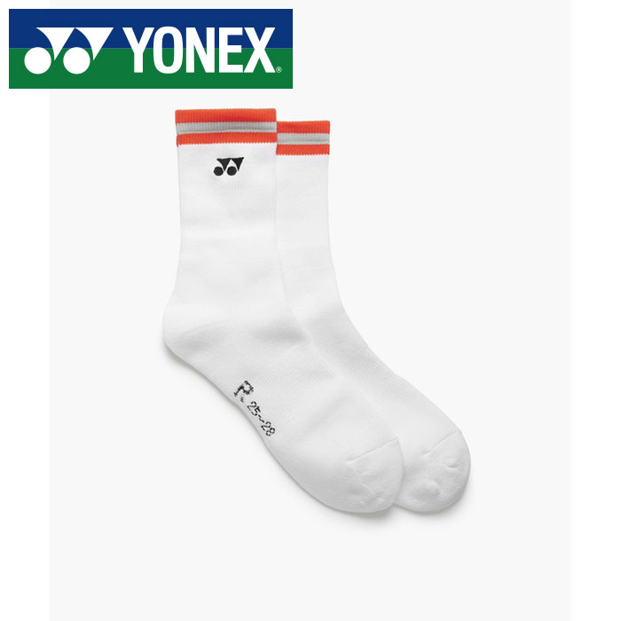 Socks - 【メール便可230円】【 2026年 春夏モデル】【 ヨネックス YONEX 】【 ソックス 靴下 】 テニス バドミントン ソックス メンズ 25-28cm 19252 (814) サイバーオレンジ [260517][amz]