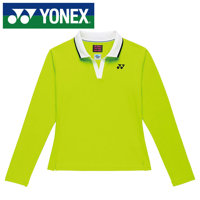 Rakuten - 【メール便送料無料(追跡可能)】【 2026年 春夏モデル】【 ヨネックス YONEX 】【 ウェア 】 テニス バドミントン レディース 長袖 ゲームシャツ シャツ 20923 (680) フレッシュライム [260517][amz]