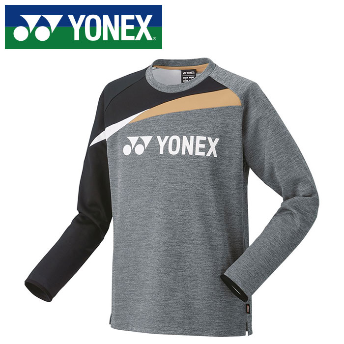 [最大2000円OFFクーポン発行中]★ヒートカプセルで+3℃温かい＆制電★【ヨネックス　YONEX】【ウェア】 ライトトレーナー メンズ レディース 男女兼用 スポーツウェア テニス バドミントン 31051 (010) グレー [231013] 父の日 プレゼント