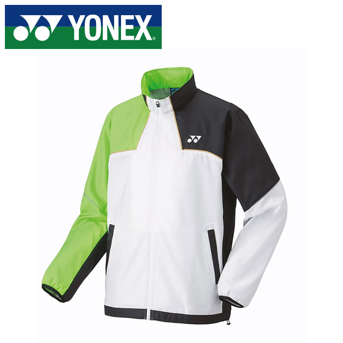 ★ヒートカプセルで+3℃温かい＆制電★【 ヨネックス YONEX 】【 ウェア 】 ジュニア用裏地付きウィンドウォーマージャケット 子供 こども 小学生 スポーツウェア テニス バドミントン 70095J (136) ホワイト/グリーン [231013][amz] クリスマス プレゼント