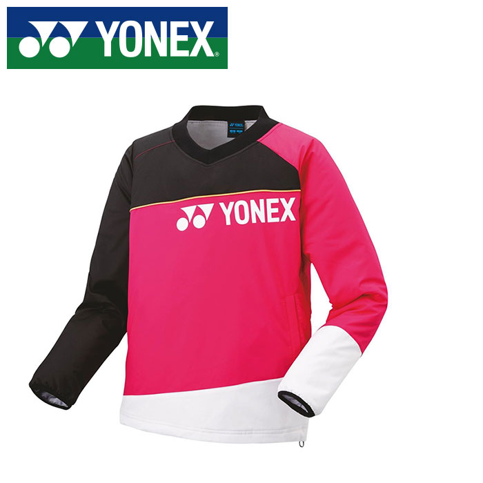 [最大2000円OFFクーポン発行中]★ヒートカプセルで+3℃温かい＆制電★【ヨネックス　YONEX】【ウェア】 ジュニア用中わたVブレーカー 子供 こども 小学生 スポーツウェア テニス バドミントン 90081J (123) ロ-ズピンク [231013]