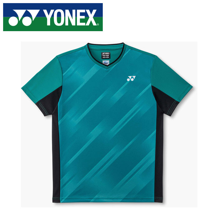 Rakuten - 【メール便送料無料(追跡可能)】【 2026年 春夏モデル】【 ヨネックス YONEX 】【 ウェア 】 テニス バドミントン 半袖 ゲームシャツ フィットスタイル メンズ レディース 男女兼用 10745 (502) ピーコックグリーン [260524][amz]