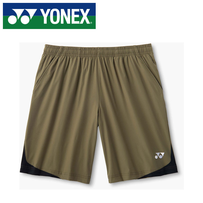 Rakuten - 【メール便送料無料】【 2026年 春夏モデル】【 ヨネックス YONEX 】【 ウェア 】 テニス バドミントン ハーフパンツ メンズ レディース 男女兼用 ハーフ パンツ 15256 (191) カーキ [260524][amz]
