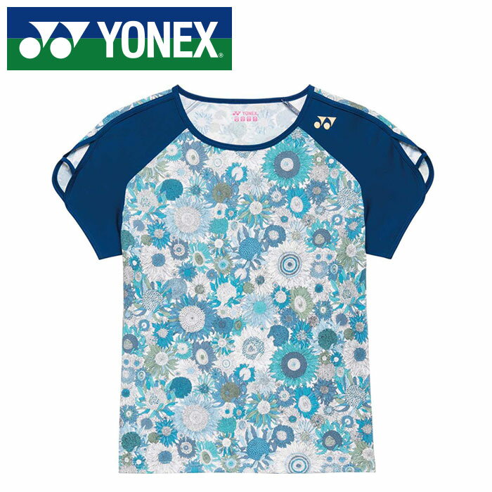 Rakuten - 【メール便送料無料(追跡可能)】【 2026年 春夏モデル】【 ヨネックス YONEX 】【 ウェア 】 テニス バドミントン レディース 半袖 ゲームシャツ 20976 (566) ディープブルー [260524][amz]