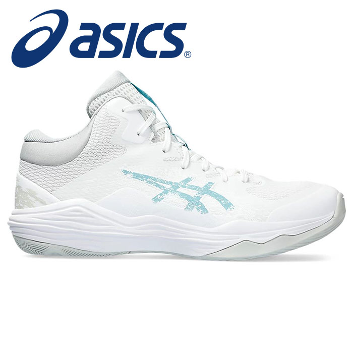 シューズ 【あす楽】★バスケを楽しむプレーヤーやエントリープレーヤーにオススメ★【アシックス　asics】【シューズ　靴】 バスケットボールシューズ NOVA FLOW 2 (ノヴァ フロー 2) ノバ メンズ バッシュ 1063A071 (100) ホワイト/グリスブルー [ten][230930] 父の日 プレゼント