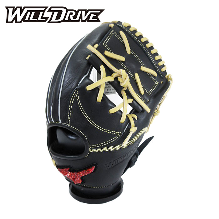 ★投手×内野★【 ミズノ MIZUNO 】【 グラブ グローブ 】 野球 一般 軟式 グローブ(投手&内野手用) ウィルドライブ レッド U-Plus 右投げ ...