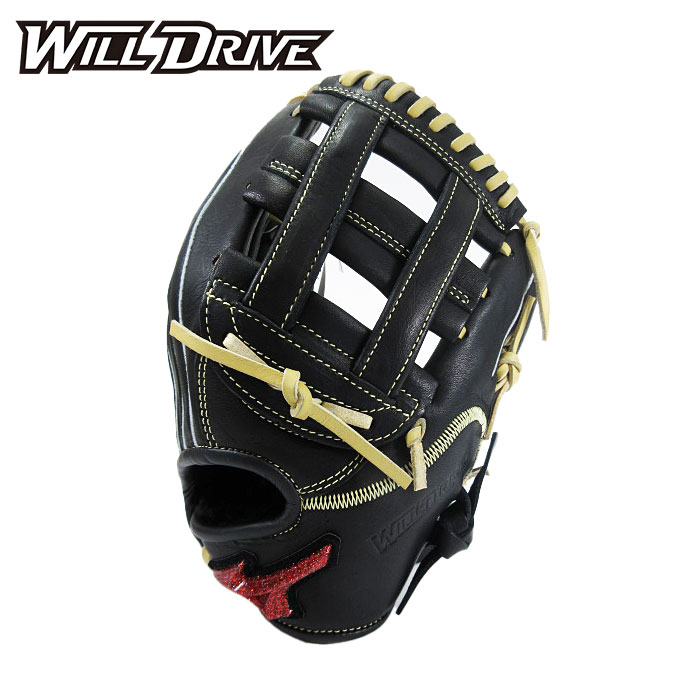 ★限定商品★【 ミズノ MIZUNO 】【 グラブ グローブ 】 野球 ジュニア 軟式 グローブ(オールラウンド用) ウィルドライブ レッド U-Plus 右投...