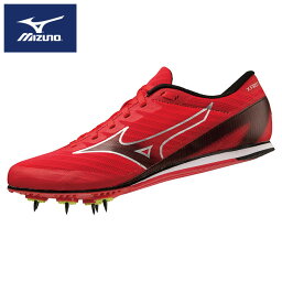 [最大2000円OFFクーポン発行中]【あす楽】★最初の1足にオススメ★【ミズノ　MIZUNO】【シューズ　靴】陸上競技 スパイク エックスファースト2 メンズ レディース 初心者 短距離 中長距離 走幅跳 U1GA233003 レッド×ブラック×ホワイト [ten][230325]