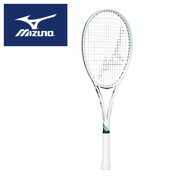 ★上級者向けモデル！後衛向け！ポータブルケース付き★【2025年秋冬モデル】【 ミズノ MIZUNO 】 ソフトテニス ラケット フレームのみ ディーフォース S-10 軟式 後衛 Dフォース 63JTN54401 ホワイト×ジェードグリーン [ten][250625][amz] クリスマス プレゼント