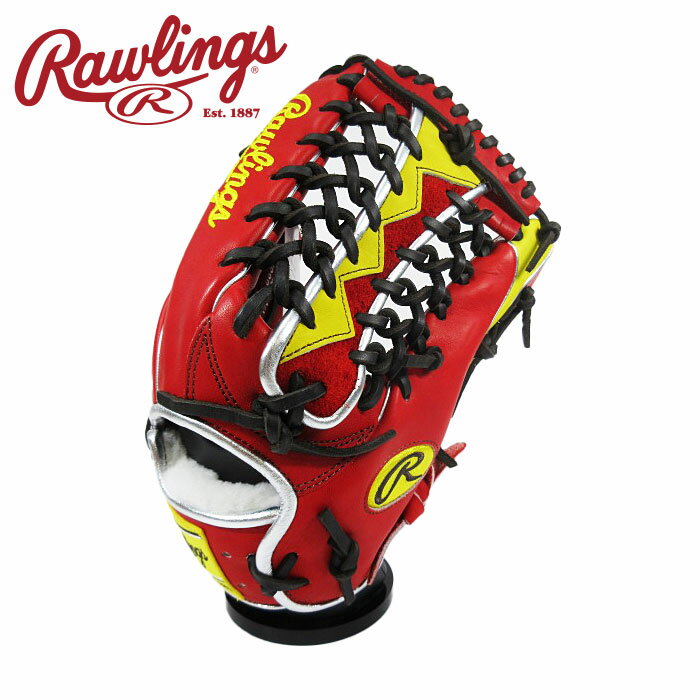 [型付け1円(オプション含む)]【 2025年 秋冬モデル】【 ローリングス Rawlings 】【 グラブ グローブ 】 野球 一般 軟式 グローブ 外野手 HOH プロ エクセル ウイザード #02 カラーズ 右投げ 外野 GR5FHW2CB88MG (SC/Y) スカーレット/イエロー [ten][251008][刺繍可][amz]