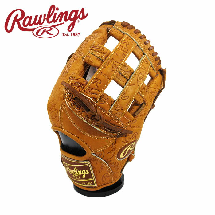 Outfielder - [型付け1円(オプション含む)]★レトロ刻印をスタンプ★【 2026年 春夏モデル】【 ローリングス Rawlings 】【 グラブ グローブ 】 野球 一般 軟式 グローブ 外野手 HOH レトロスタンプ 右投げ 外野 GR6HSB88 (RT) リッチタン [ten][260330][刺繍可][amz] 父の日