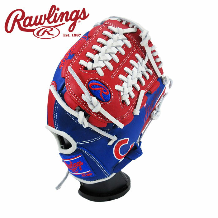 [型付け1円(オプション含む)]【 ローリングス Rawlings 】【 グラブ グローブ 】 野球 ジュニア 軟式 グローブ オールラウンド用 ハイパーテック MLB チーム 右投げ ローリングス 少年野球 GJ5HTMN6L1 (CHC) カブス [ten][250228][刺繍可][amz] クリスマス プレゼント