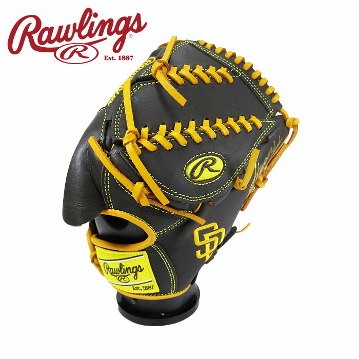 [型付け1円(オプション含む)]【2025年春夏モデル】【ローリングス　Rawlings】【グラブ　グローブ】 野球 一般 軟式 グローブ 投手 ハイパーテック MLB チーム 右投げ ローリングス ピッチャー GR5HTMA15W (SPD) パドレス [ten][250228][刺繍可]
